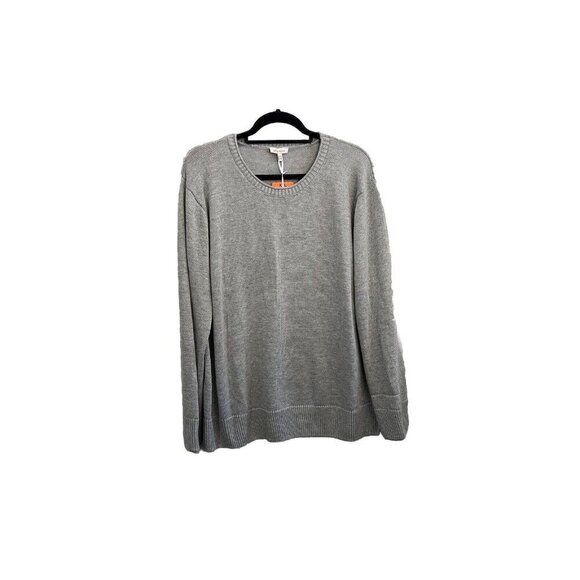 ELLA MOSS Crew Neck Long Sleeve Sweater Heather Gray Women's Size XXL - Picture 1 of 11